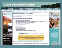 Lake Palestine in East Texas