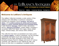 LeBlancs Antiques...worldwide collection of antiques and collectibles...on the web